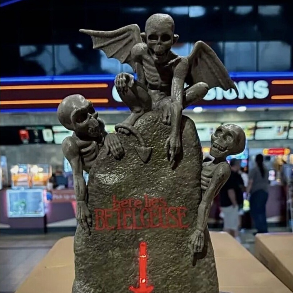 Beetlejuice Popcorn Bucket 2024 Movie Tombstone Regal Exclusive